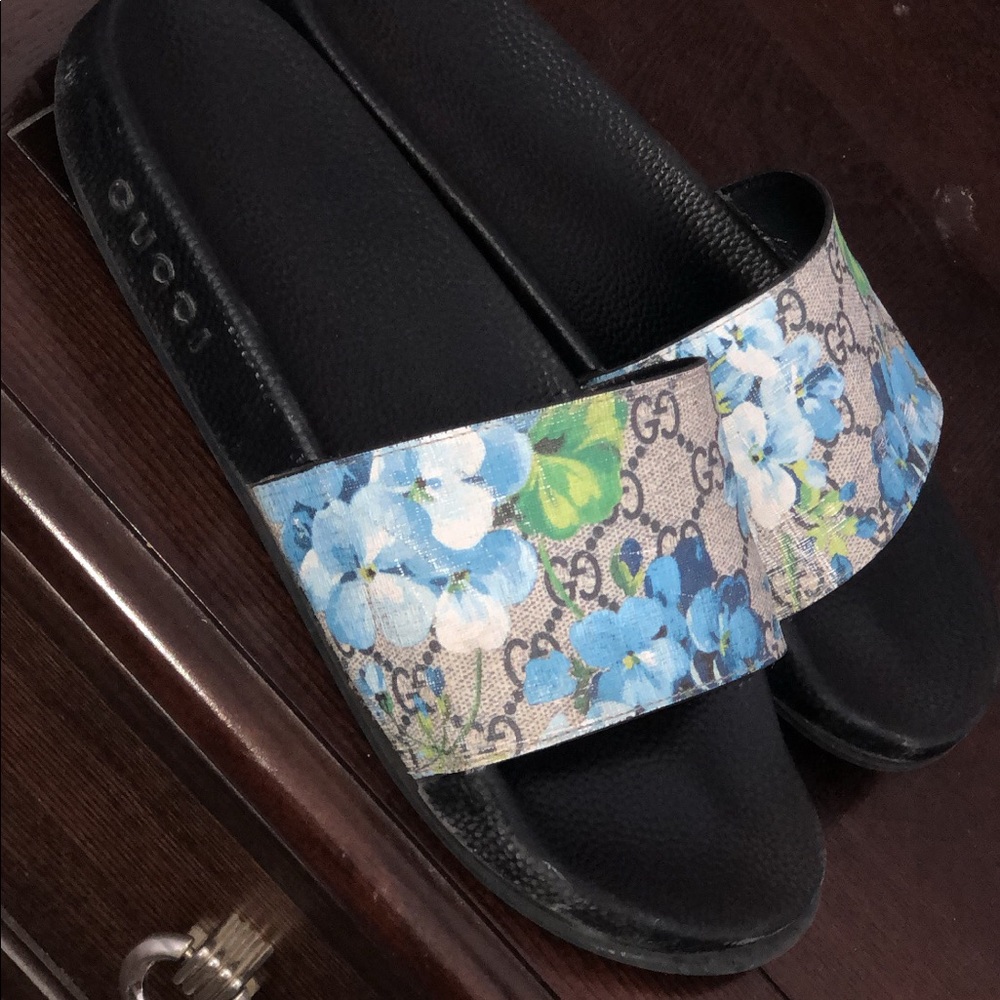 Gucci GG Floral Slides